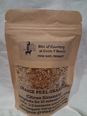 Orange Zest (Dried & Grated)